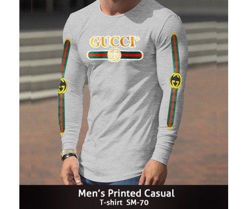 Mens Printed Casual T-shirt SM-70